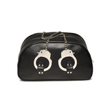 Handschellen-Reisetasche mit Griffen Schwarz 33 x Ø 17,8 cm