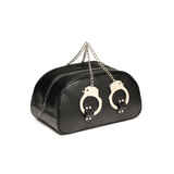 Handschellen-Reisetasche mit Griffen Schwarz 33 x Ø 17,8 cm