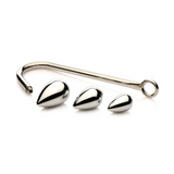 Analhaken-Trainer mit 3 Plugs Silber 5,8 x Ø 3,8 cm