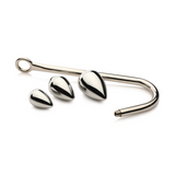 Analhaken-Trainer mit 3 Plugs Silber 5,8 x Ø 3,8 cm