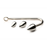 Analhaken-Trainer mit 3 Plugs Silber 5,8 x Ø 3,8 cm