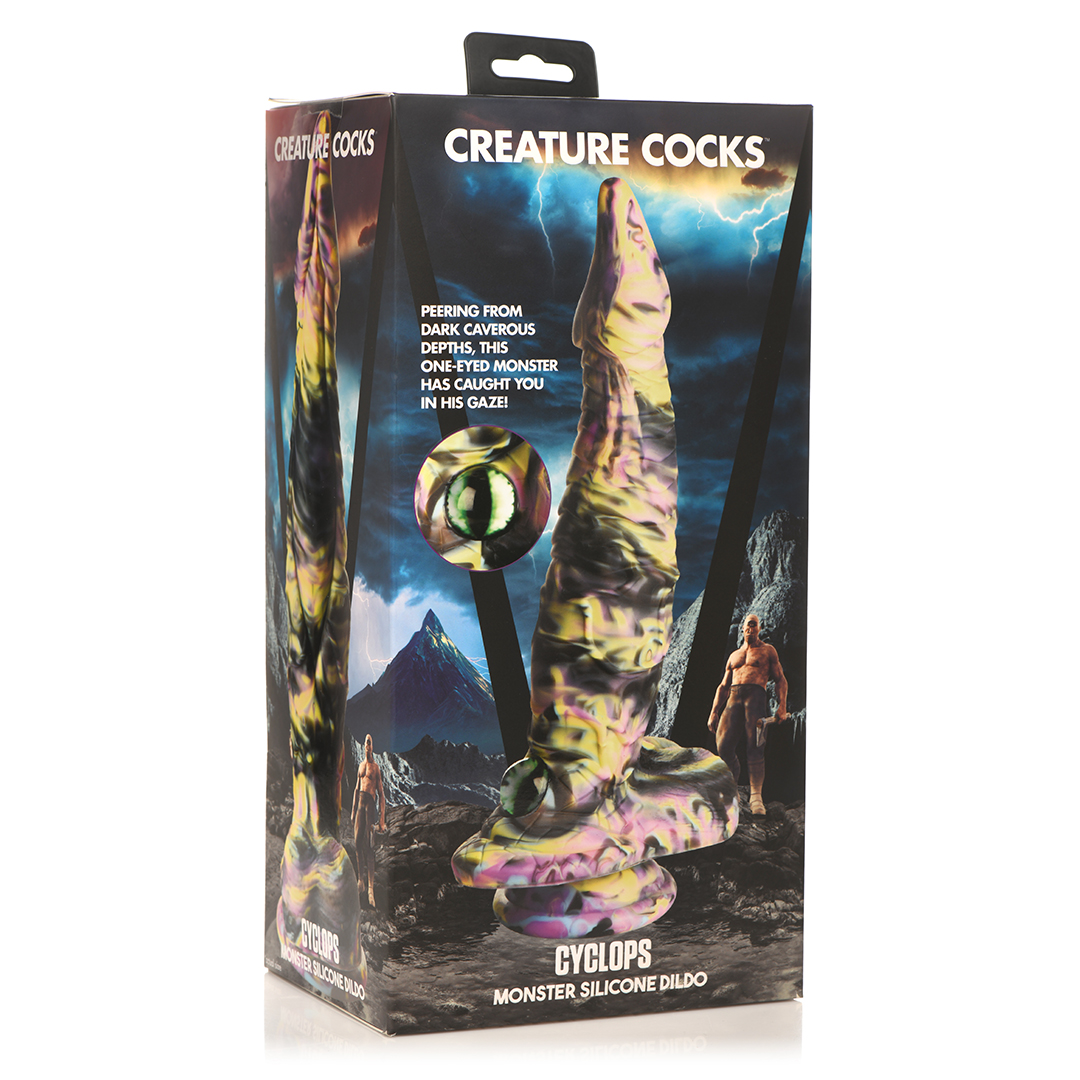 Dildo Cyclops Monster Silikon Multicolor 22,3 x Ø 6,1 cm