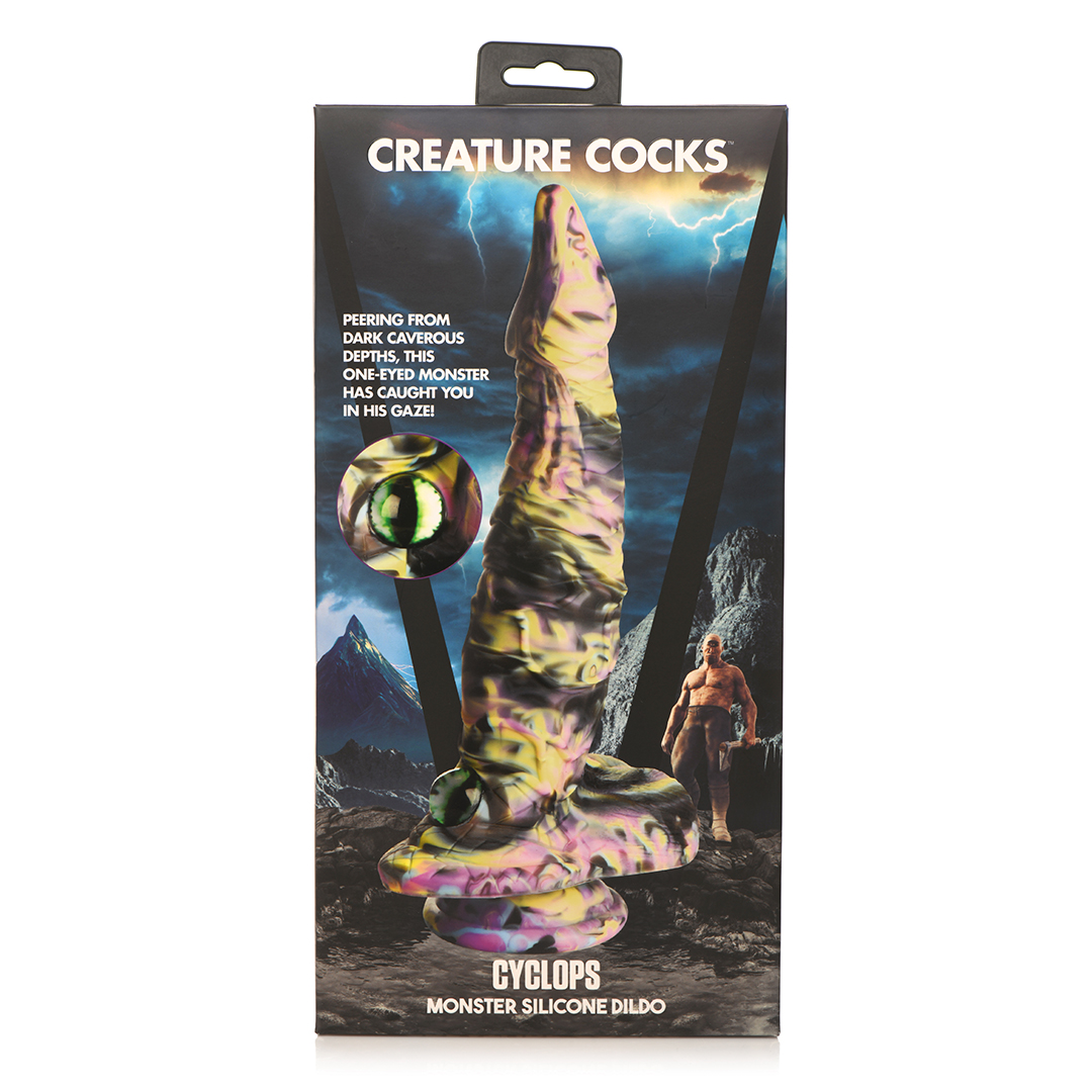 Dildo Cyclops Monster Silikon Multicolor 22,3 x Ø 6,1 cm