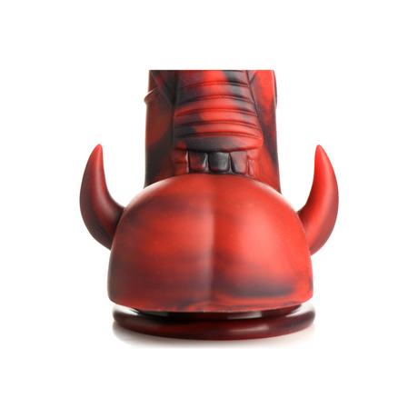 Dildo Horny Devil Dämon Silikon Rot 13,2 x Ø 9,1 cm