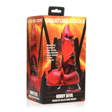 Dildo Horny Devil Dämon Silikon Rot 13,2 x Ø 9,1 cm