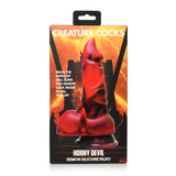 Dildo Horny Devil Dämon Silikon Rot 13,2 x Ø 9,1 cm