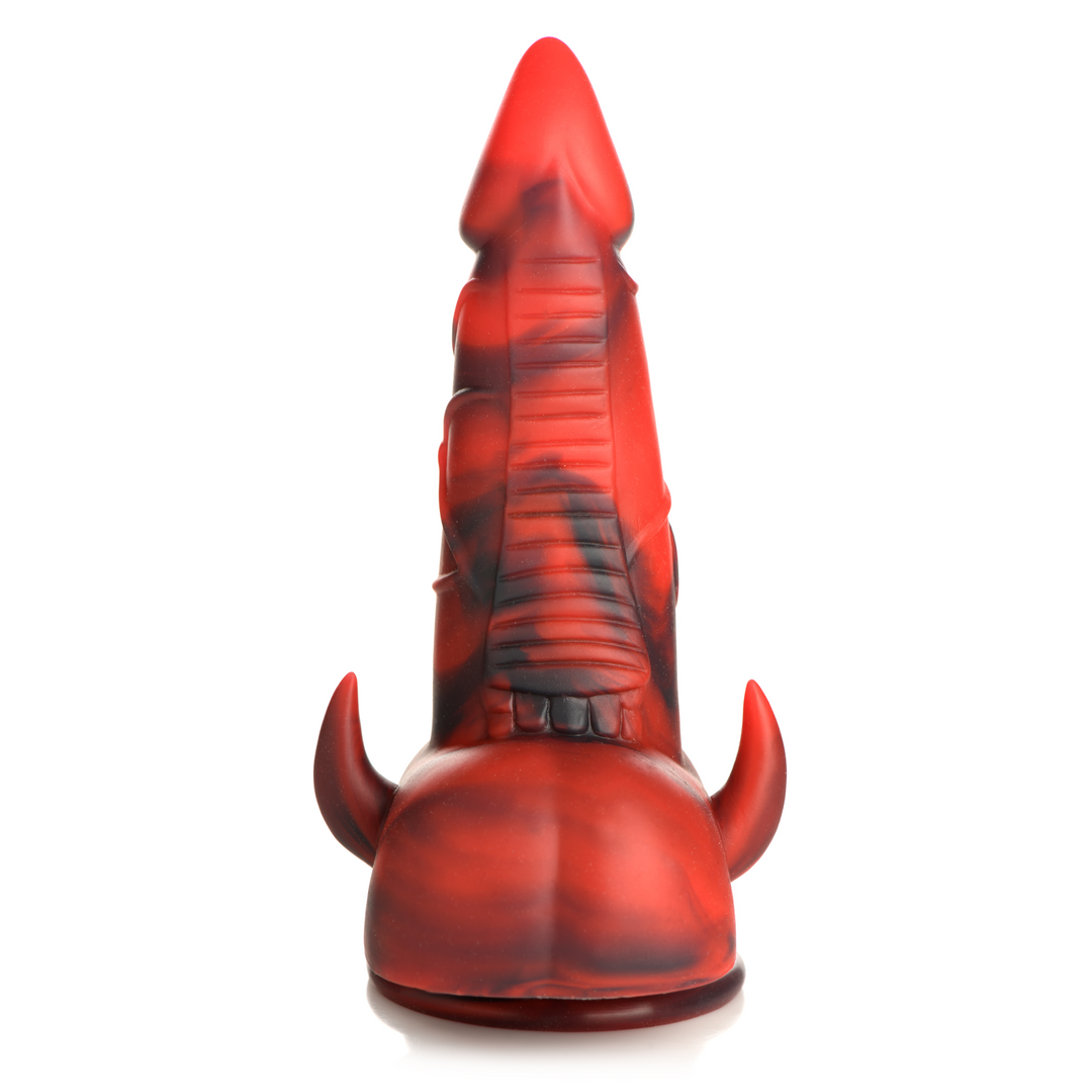 Dildo Horny Devil Dämon Silikon Rot 13,2 x Ø 9,1 cm