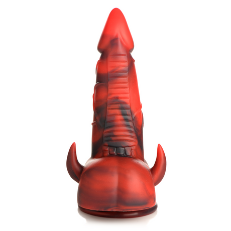 Dildo Horny Devil Dämon Silikon Rot 13,2 x Ø 9,1 cm