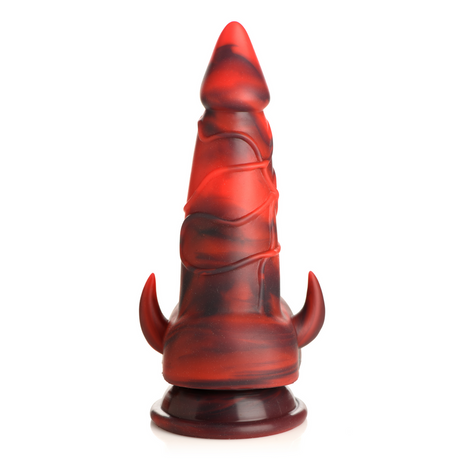 Dildo Horny Devil Dämon Silikon Rot 13,2 x Ø 9,1 cm