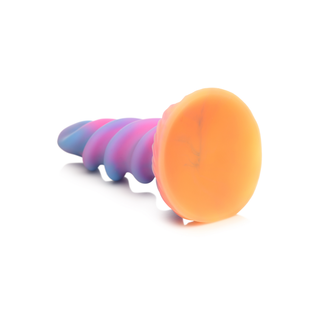 Dildo Moon Rider Einhorn nachtleuchtend Multicolor 17,2 x Ø 10,2 cm
