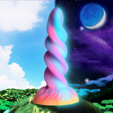 Dildo Moon Rider Einhorn nachtleuchtend Multicolor 17,2 x Ø 10,2 cm
