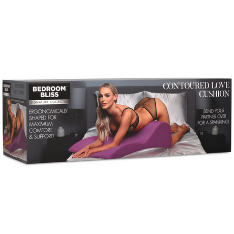 Liebeskissen konturiert Violett 83,8 x Ø 24 cm
