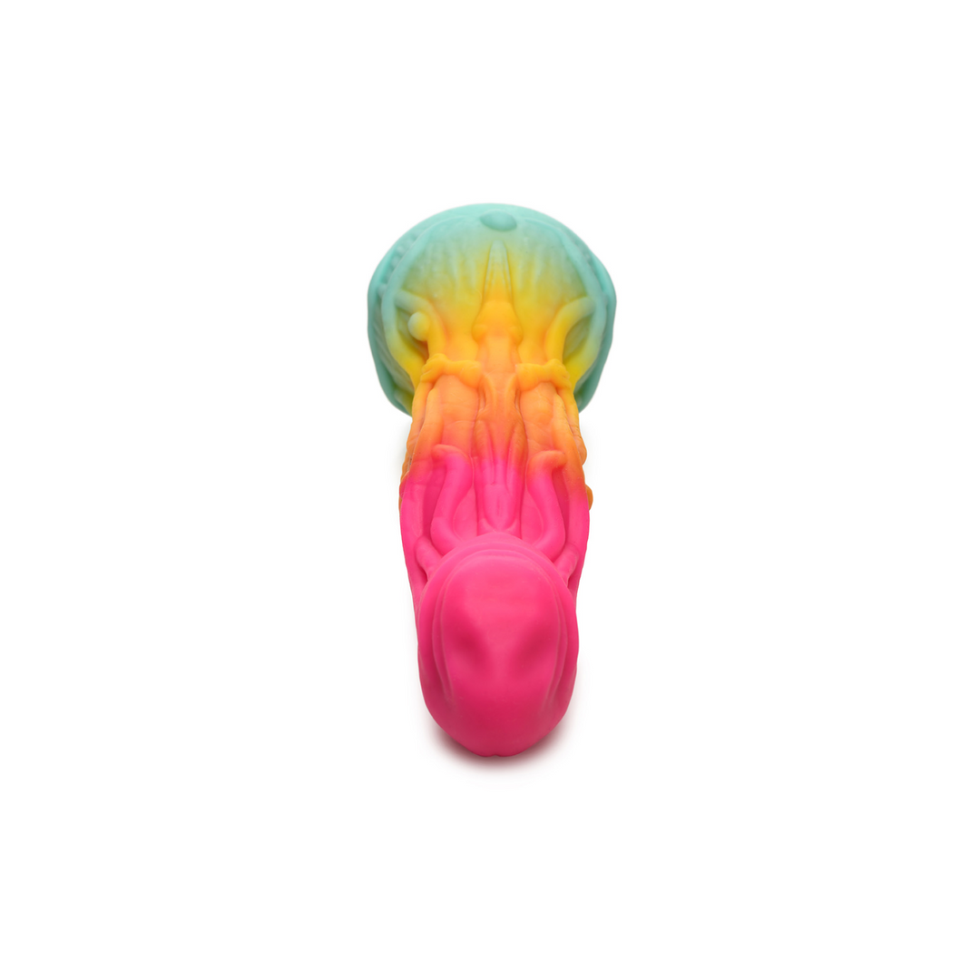 Dildo Formwandler Alien Silikon Regenbogen 16,8 cm
