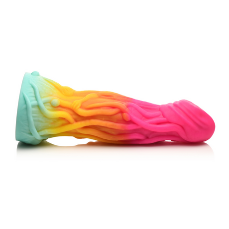 Dildo Formwandler Alien Silikon Regenbogen 16,8 cm