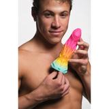 Dildo Formwandler Alien Silikon Regenbogen 16,8 cm
