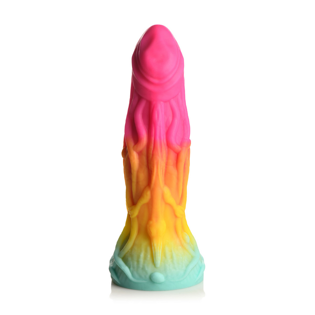 Dildo Formwandler Alien Silikon Regenbogen 16,8 cm