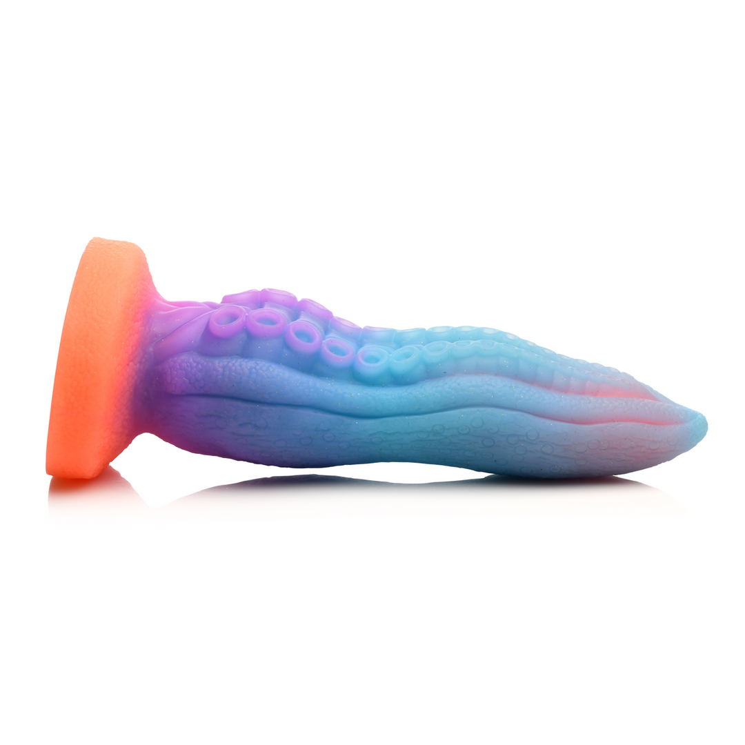 Dildo Tenta-Cock nachtleuchtend Silikon Multicolor 21 x Ø 6,9 cm