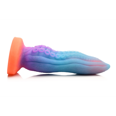 Dildo Tenta-Cock nachtleuchtend Silikon Multicolor 21 x Ø 6,9 cm
