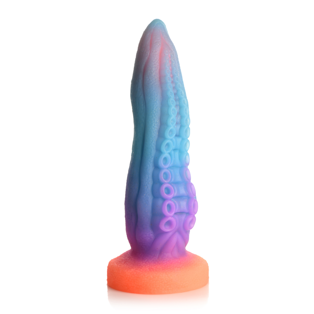Dildo Tenta-Cock nachtleuchtend Silikon Multicolor 21 x Ø 6,9 cm