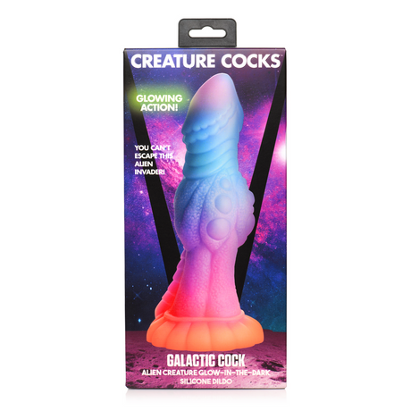 Dildo Alien-Kreatur nachtleuchtend Silikon Multicolor 19,6 x Ø 6,6 cm