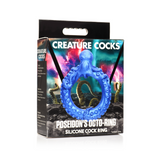 Penisring Poseidon Oktopus Silikon Blau 6,5 cm