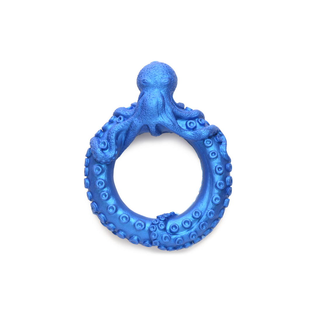 Penisring Poseidon Oktopus Silikon Blau 6,5 cm