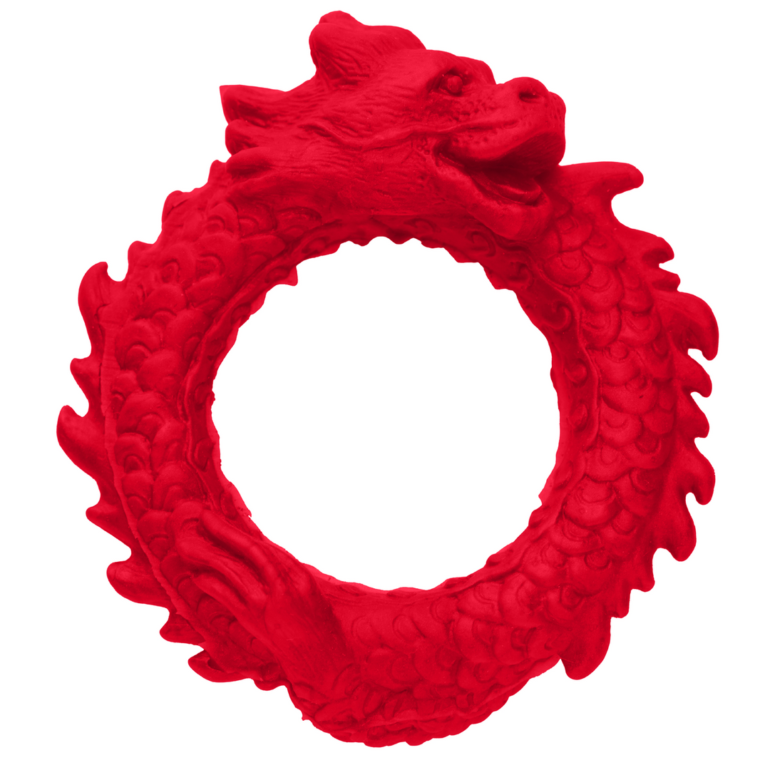 Penisring Aufstieg des Drachen Silikon Rot 7 cm