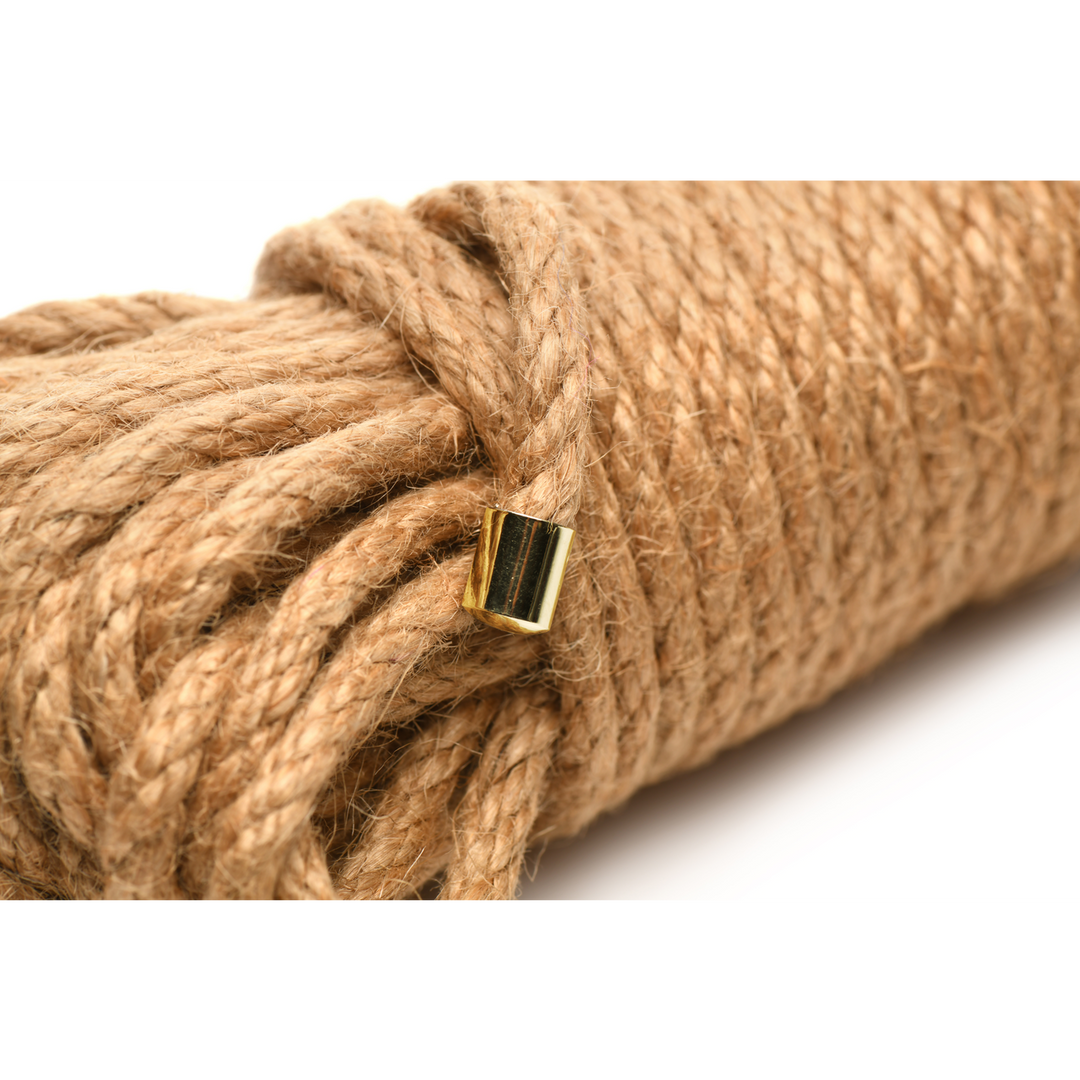 Bondage-Seil Jute geflochten Braun 13,2 x Ø 0,6 cm