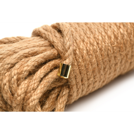 Bondage-Seil Jute geflochten Braun 13,2 x Ø 0,6 cm