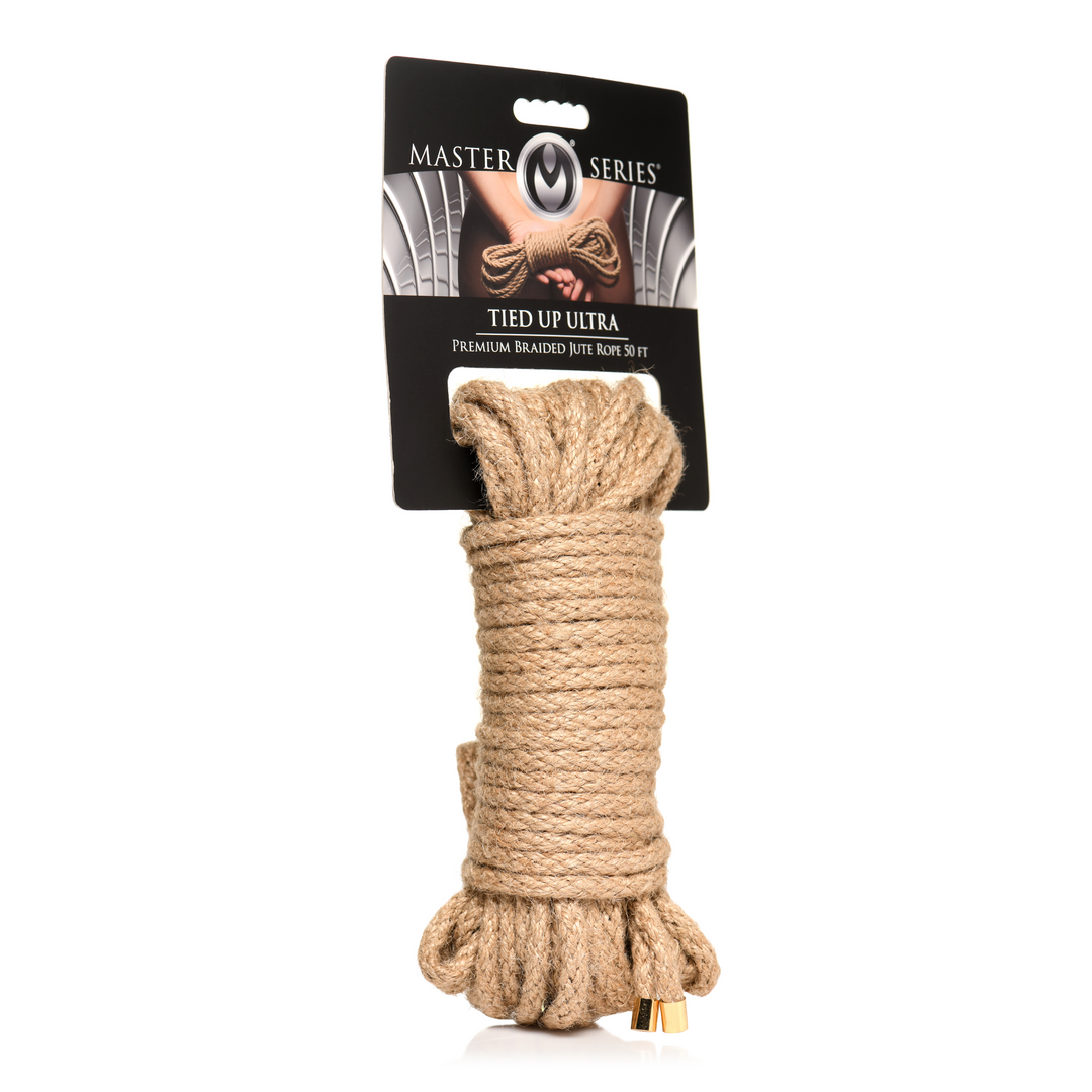 Bondage-Seil Jute geflochten Braun 13,2 x Ø 0,6 cm