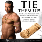 Bondage-Seil Jute geflochten Braun 13,2 x Ø 0,6 cm