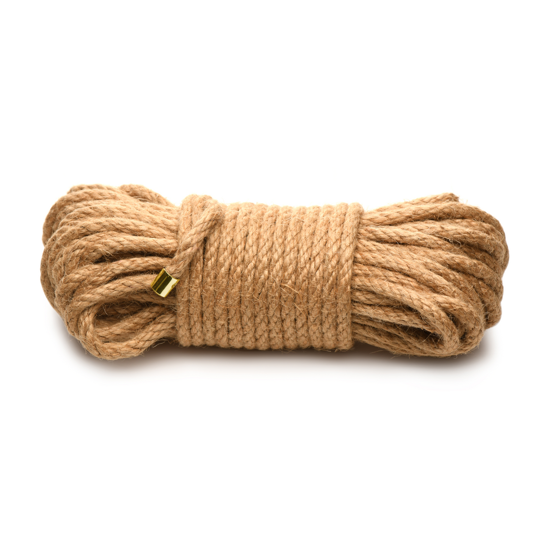 Bondage-Seil Jute geflochten Braun 13,2 x Ø 0,6 cm