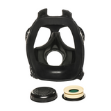 Gasmaske Inhalator mit Flasche Schwarz