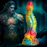 Dildo Majestic Merman Silikon Regenbogen 22,1 cm