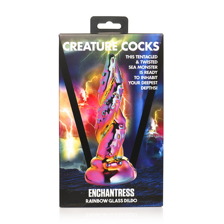 Dildo Zauberin Glas Regenbogen 13,2 cm