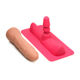 Satteladapter mit Dildo Pink 18,4 cm