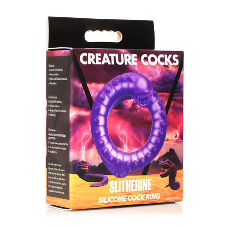 Penisring Slitherine Silikon Violett 7,5 cm
