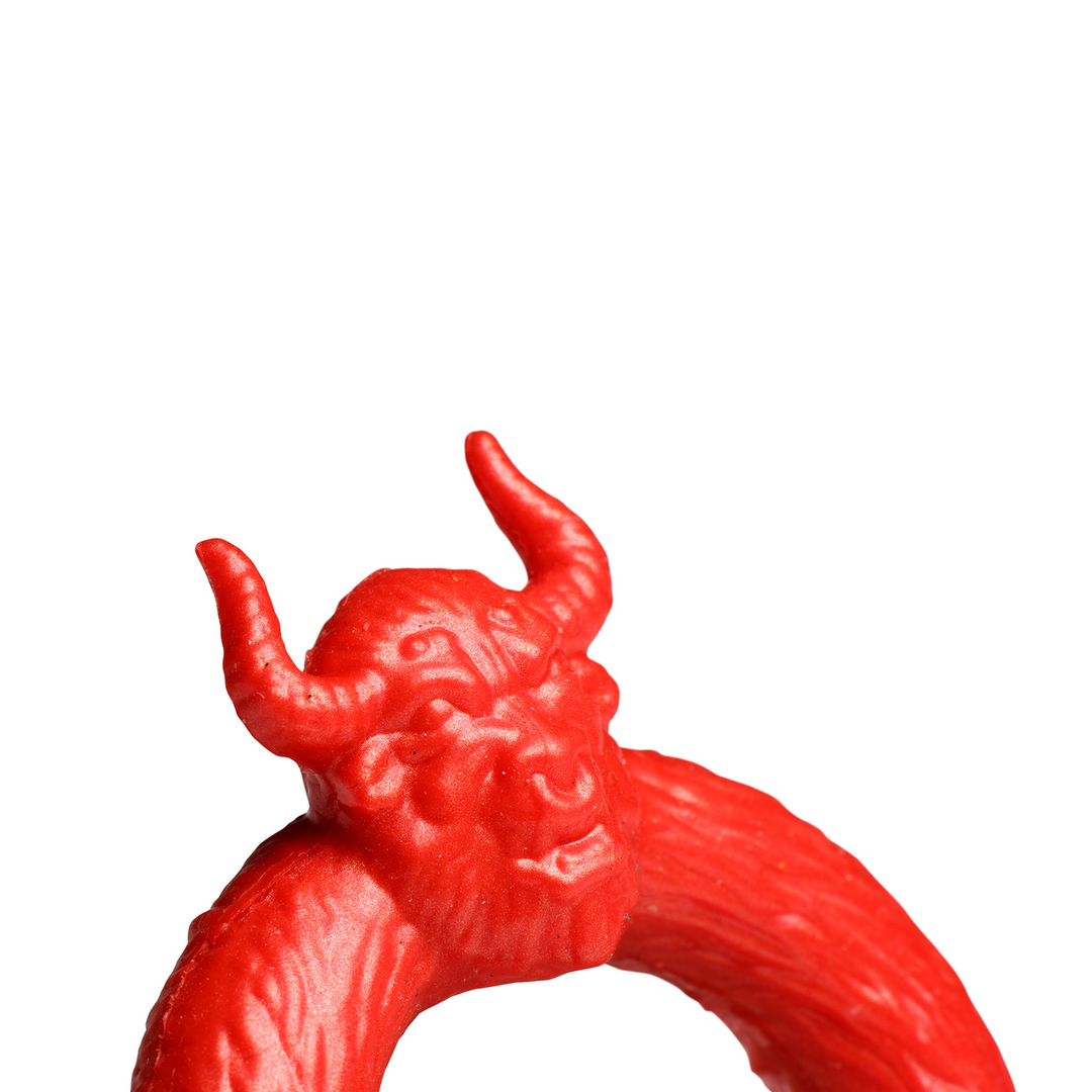 Penisring Beast Mode Silikon Rot 8,9 cm