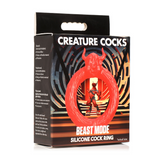 Penisring Beast Mode Silikon Rot 8,9 cm