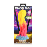 Dildo Tenta Glow nachtleuchtend Silikon Regenbogen 19,1 cm