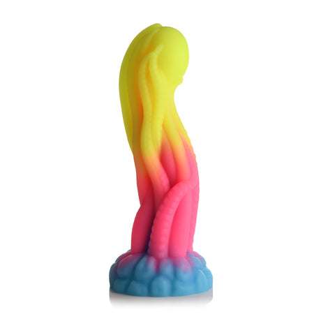 Dildo Tenta Glow nachtleuchtend Silikon Regenbogen 19,1 cm