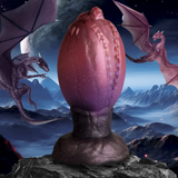 Silikon-Ei Drachenschlupf Schwarz/Rot 11,4 cm
