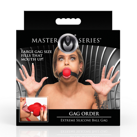 Ballknebel Gag Order Silikon Rot