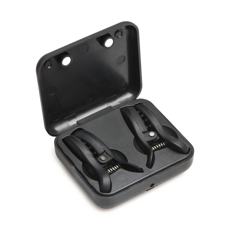 Nippelklemmen Dark Grip mit Vibration Schwarz 5 cm