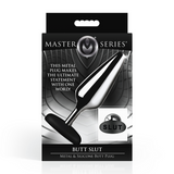 Analplug Butt Slut Metall und Silikon Schwarz/Silber 11,9 x Ø 4,8 cm