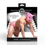Maske Schwein Neopren Pink 18 cm