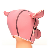 Maske Schwein Neopren Pink 18 cm