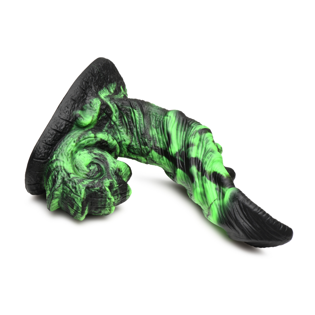 Dildo Glowzilla nachtleuchtend Silikon Schwarz/Grün 16,2 x Ø 5,8 cm