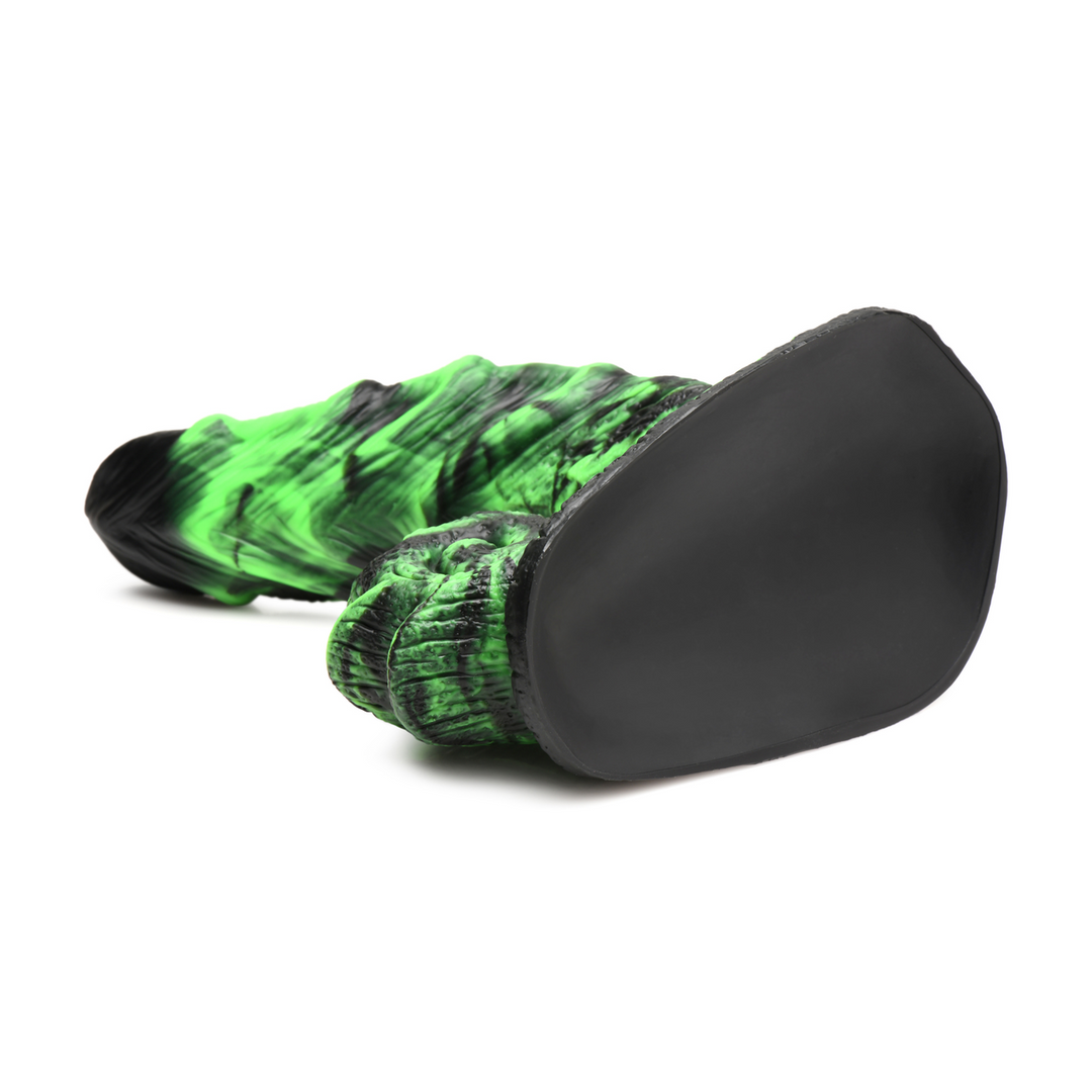 Dildo Glowzilla nachtleuchtend Silikon Schwarz/Grün 16,2 x Ø 5,8 cm