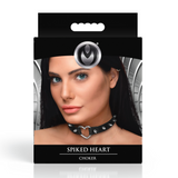 Choker Spitzherz Schwarz